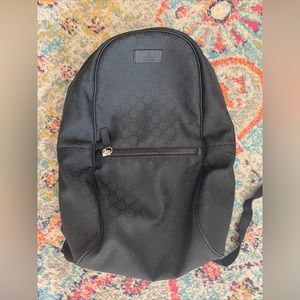 Black Gucci backpack slim